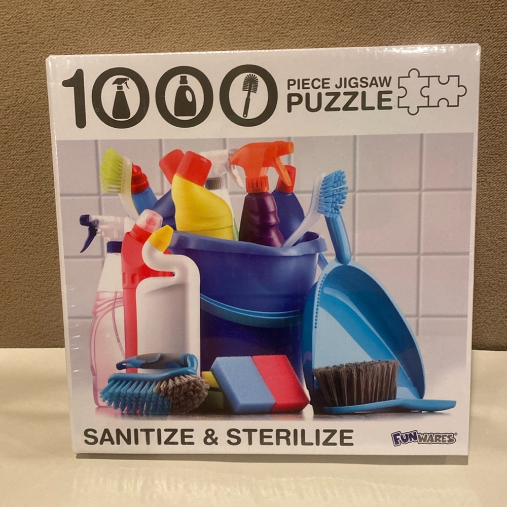 1000 piece jigsaw puzzle Sanitize&Sterilize by Funwares brand new sealed in box